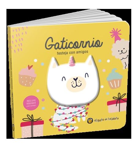 GATICORNIO FESTEJA CON AMIGOS GATO DE HOJALATA - GATICORNIO FESTEJA CON AMIGOS