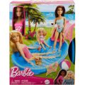 MUÑECA BARBIE CON BAÑADOR ROSA, PISCINA, TOBOGAN Y ACEESORIOS MUÑECA BARBIE CON BAÑADOR ROSA, PISCINA, TOBOGAN Y ACEESORIOS