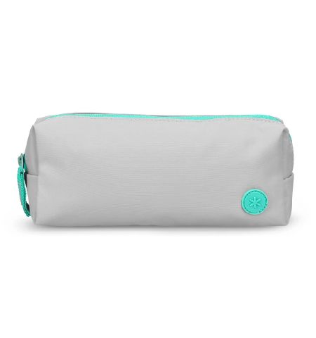 ESTUCHE PORTATODO ANTARTIK BASIC PACK 1 COMPARTIMENTO COLOR GRIS / TURQUESA