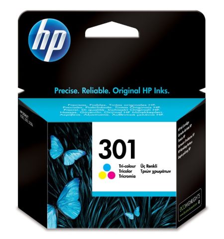 C.TINTA HP Nº 301 COLOR CH562EE (165 P)