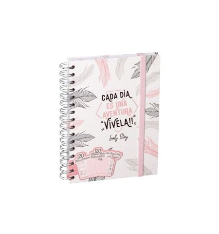 CUADERNO A5 120H + REGLA + 120 NOTAS ADHESIVAS LOVELY STORY COLECCION CUADERNO A5 120H + REGLA + 120 NOTAS ADHESIVAS LOVELY STORY COLECCION